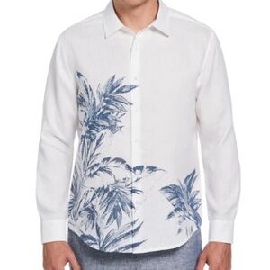 Cubavera Blue and White 2X LINEN Shirt